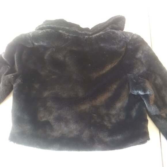 Knit Works girl's size 10 faux fur black jacket - Picture 5 of 16